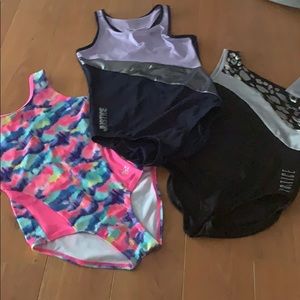 3!!! Justice leotards